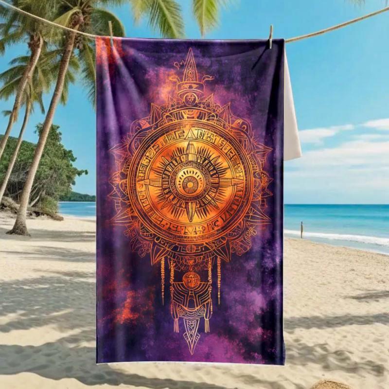 Ultra Absorbent Microfiber Beach Towel With Sea Turtle Print Quick Dry Large Size 70x140cm Pool Vacation Travel