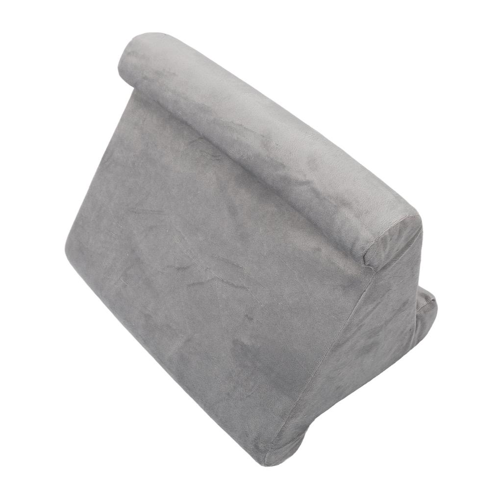 Tablet Pillow Stand Triangular Soft Comfortable Angled Viewing Tablet Reading Pillow Gray