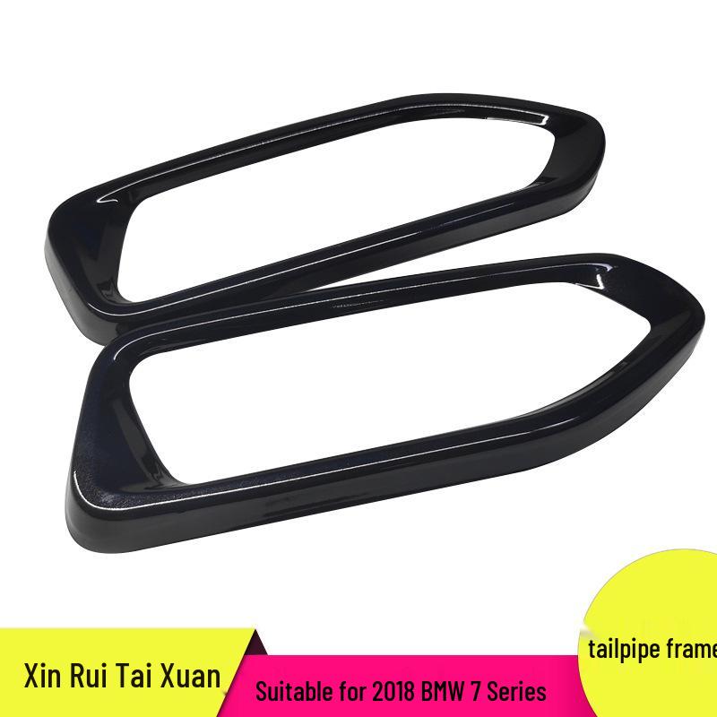 

BMW 7 Series Dual Outlet Black Stainless Steel Exhaust Cover One Size