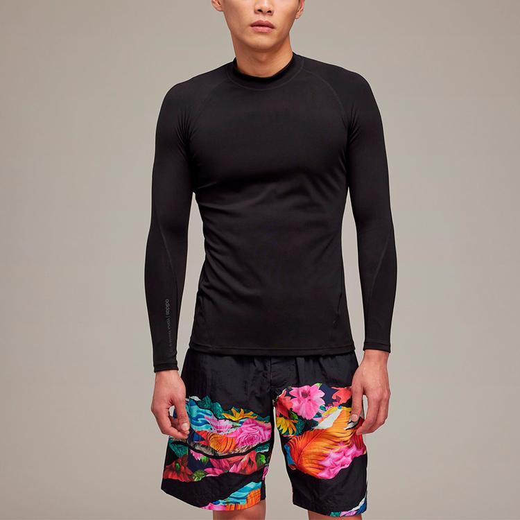 Y-3 Ss22 Solid Color Crew Neck Long Sleeve T-Shirt Men Tops Black HG8612