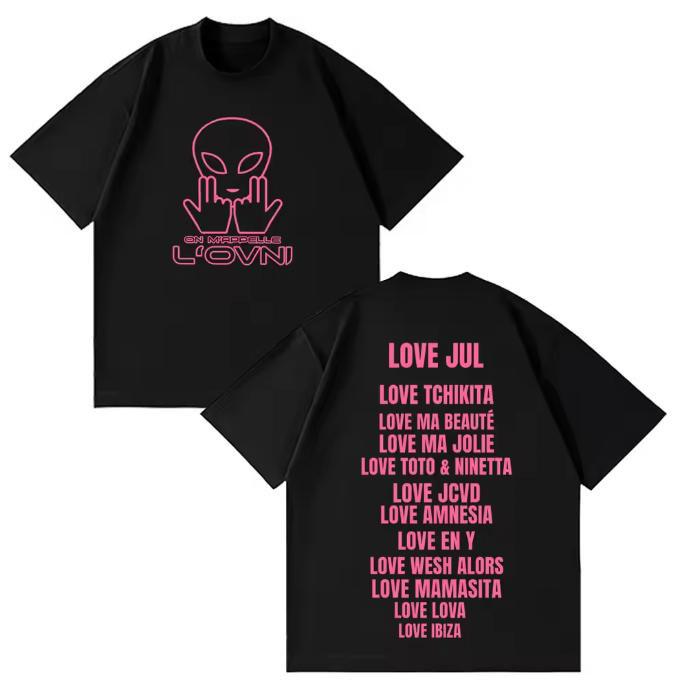 

2026 New in Rapper Jul Tié Un Pain Graphics Short Sleeve Tshirts Unisex Vintage T Shirt Unisex Women High Quality Cotton Tops S