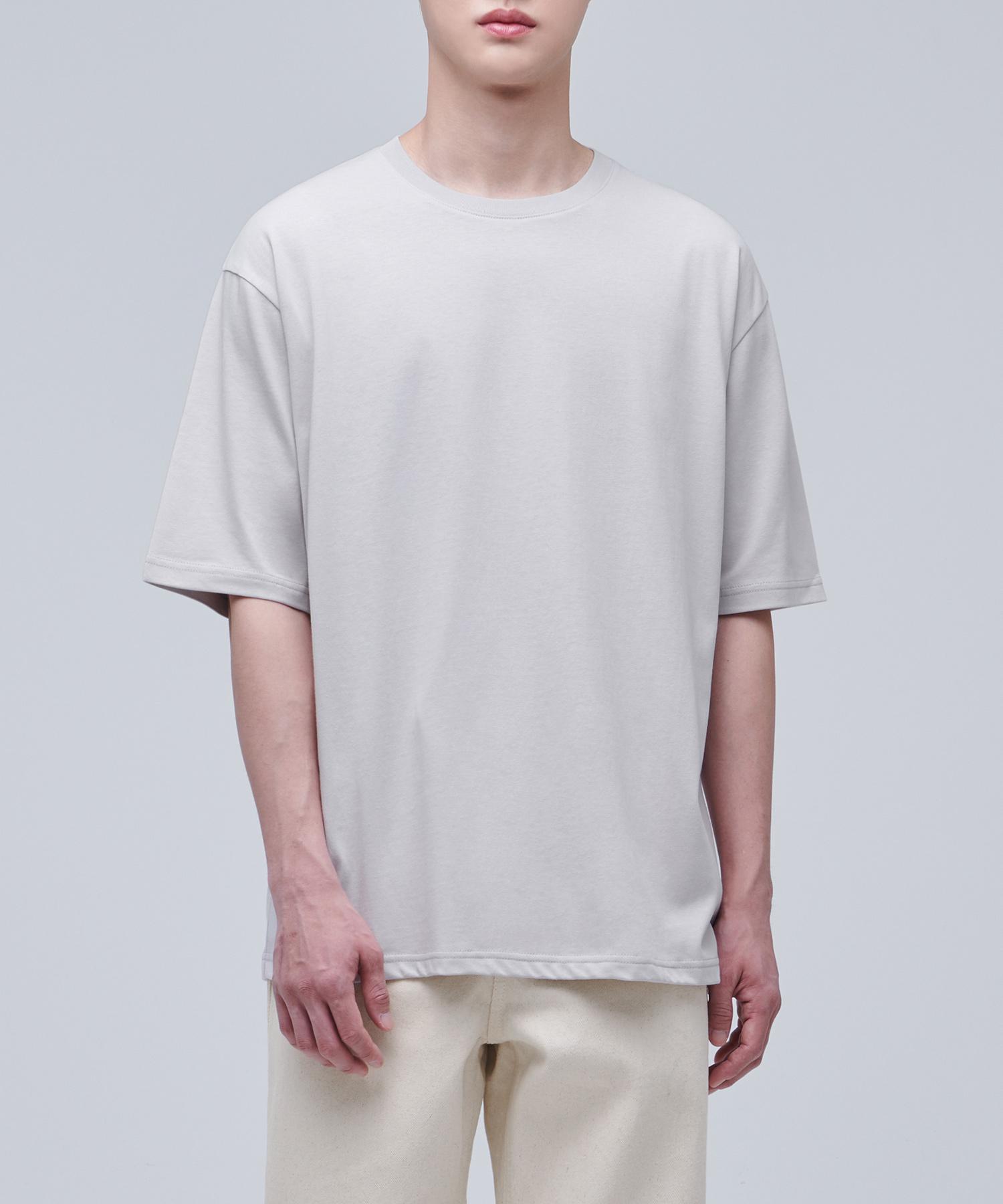 Musinsa Standard Recycled Relaxed Crew Neck T-Shirt [Mushroom] Mushroom/S