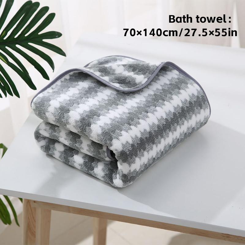 Coral Velvet Bath Towel Absorbent And Fast Drying, Quick Cleaning Bathroom And Home Decor Gifts, Wash Cloths