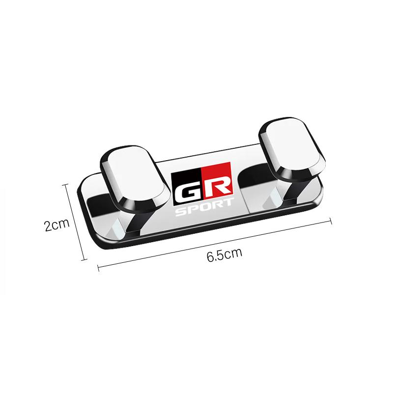 1Pcs Car Metal Storage Hook Organizer Interior Keyring For Toyota 86 Corolla Yaris Aygo CHR Camry Prius RAV4 Prado Hilux Supra