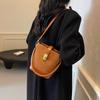 Casual Fashion Small Bag Women's New Trendy Fashion Hand Bucket Bag Autumn Popular Retro Messenger Bag