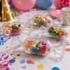 10pcs Candy Shape Earrings Jewelry Box Transparent Candy Container Cute Snack Gift Box  Wedding