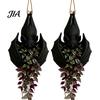 Dark Aesthetic Home Decor Hanging Bat Plant Pot, Creative Gothic Planter, Halloween Artistic Three Dimensional Carving Planter Decorative Container