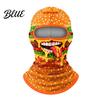 Cold Weather Face Mask Hamburger Print Skii for Winter French Fries Chicken Fastfood Cycling Guard Pattern Neck Gaiter Balaclava Velvet Full