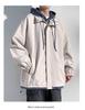 Men's Hooded Cotton Two-Piece Jacket for Spring/Autumn - Casual, Loose, Plus Size & Trendy