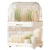 Kitchen Plastic Storage Cabinet Multi-layer Dishes Dust Drain Bowl Rack Tableware Household Storage Rack