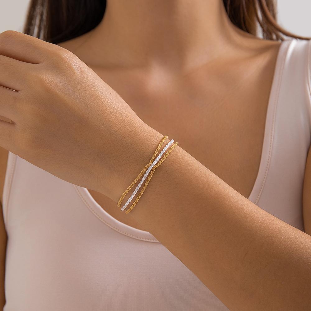 

Модное многослойное ожерелье на ключице, ожерелье с блестящими волнами, новая голая цепочка