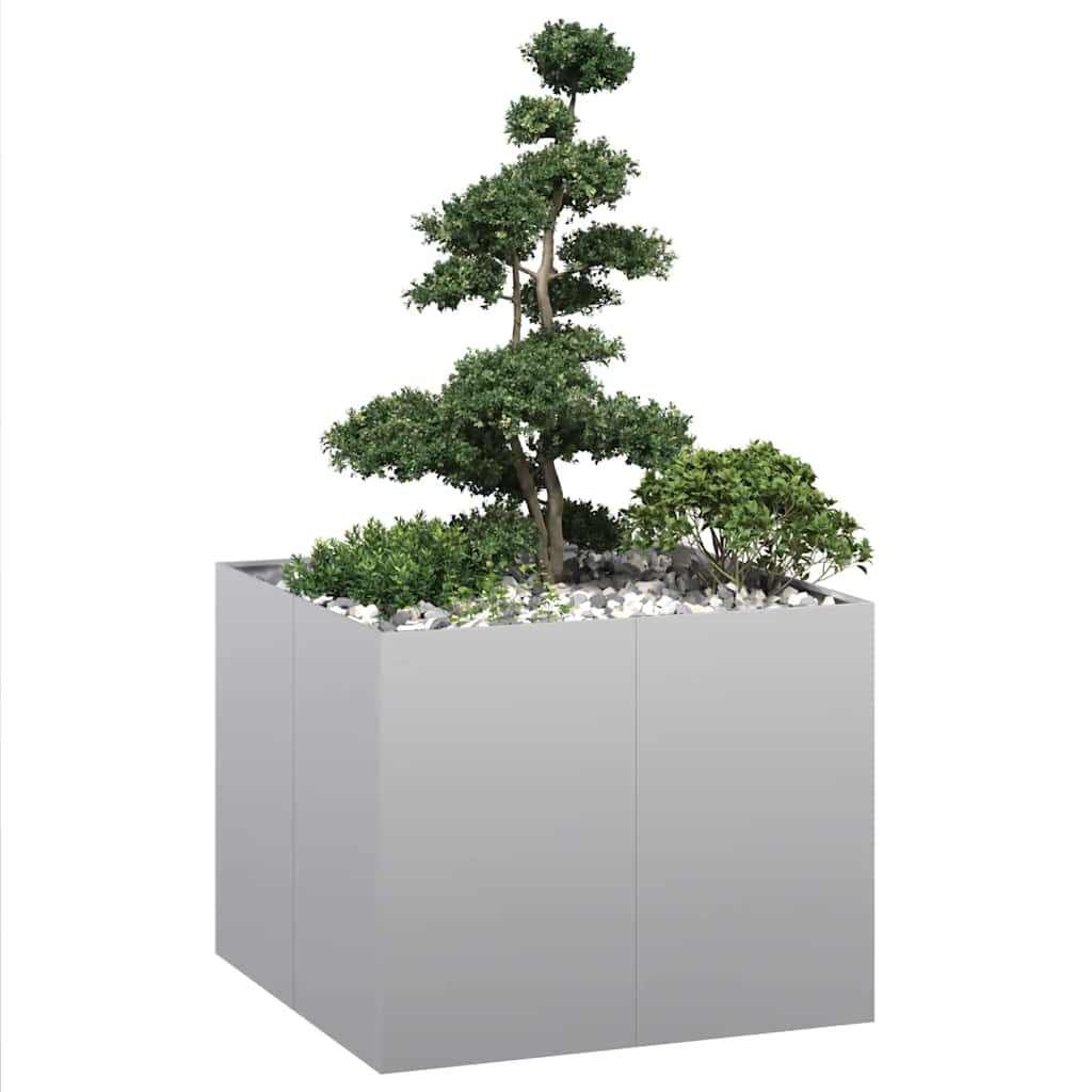 Pot 100X100X80 Cm Galvanized Steel