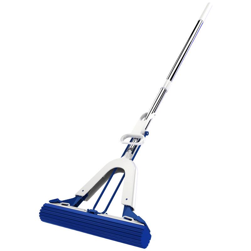 Sponge Mop: Foldable, Hand-Free Cotton Mop for Easy Water Absorption