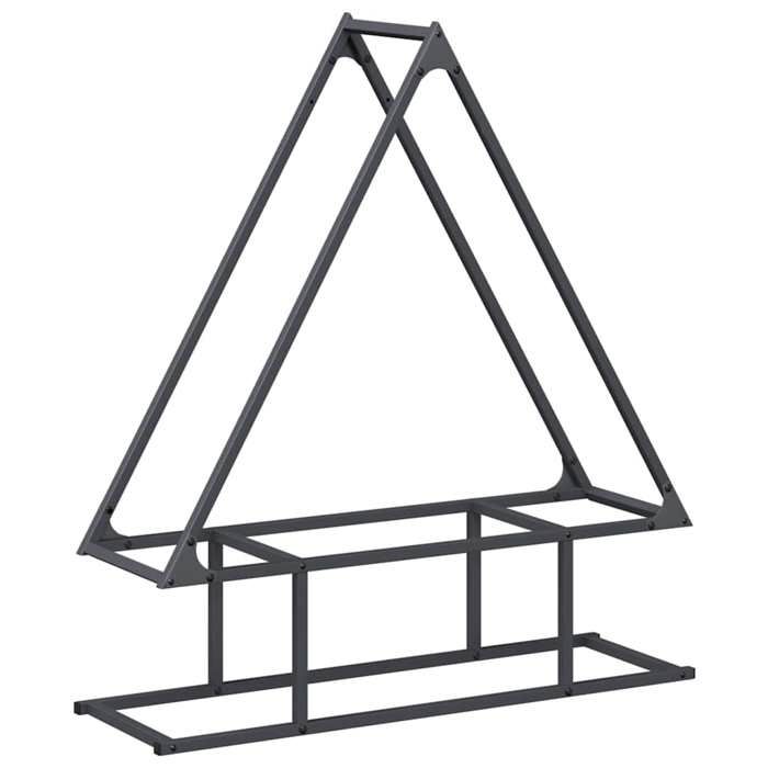 VidaXL Portant de bois chauffage anthracite 80x25x90 cm, support à bûches de cheminée, support à bûches, support à bûches 864317