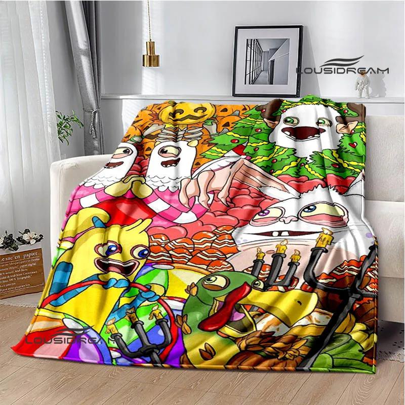 Hra My Singing Monsters potištěná deka Flange Teplá deka na piknik Měkká a pohodlná deka Dárek k narozeninám