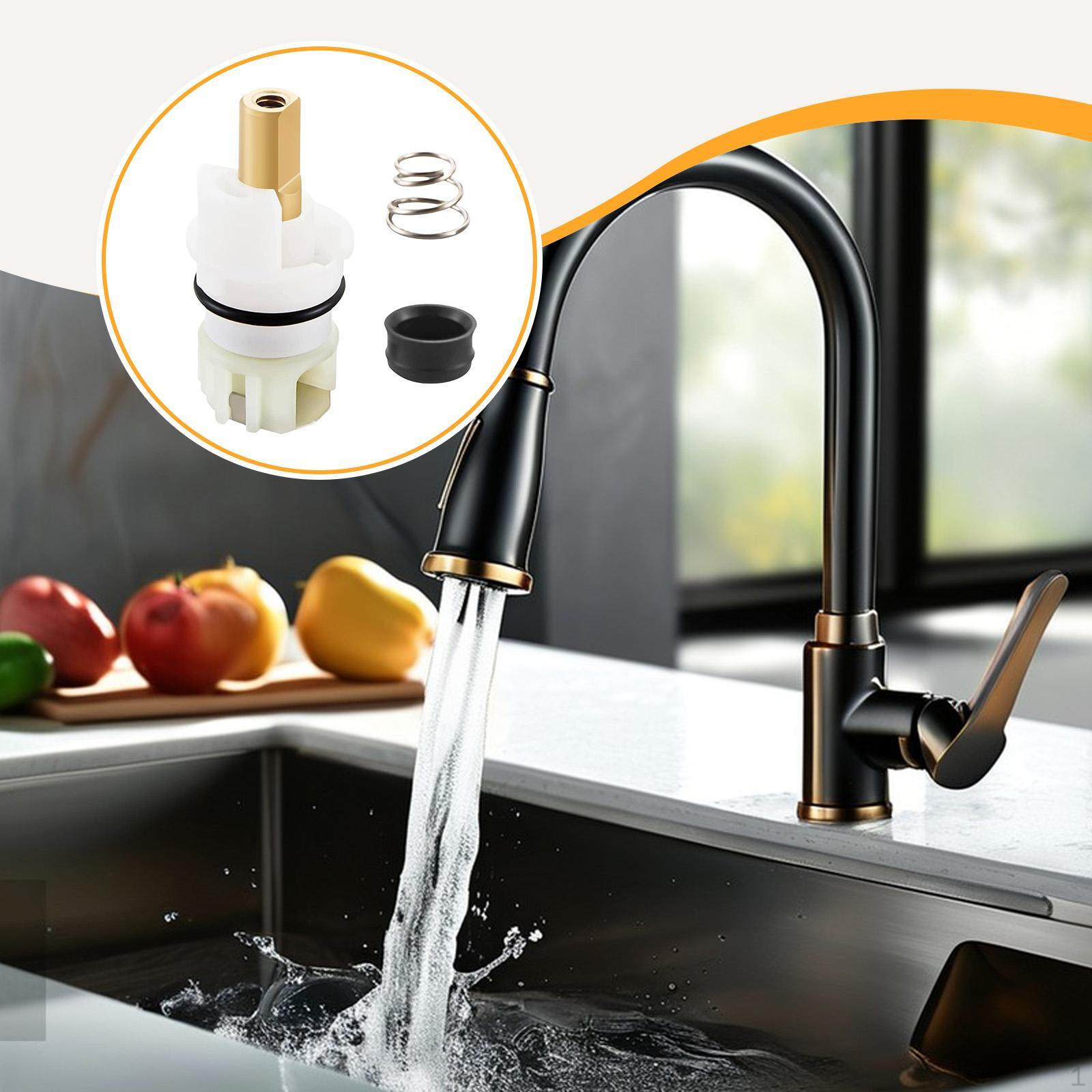 

RP25513 Faucet Stem Assembly Wear Resistant Utility with RP4993 Rubber Seat and Spring Repair Kit