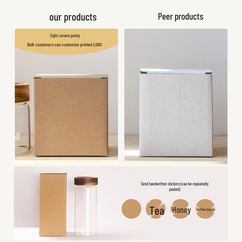 High-Temperature Resistant Multi-Size Honey Glass Jar - Food-Grade & Threaded for Sealing and Storage