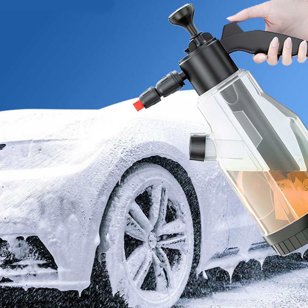 2L Pump Foam Sprayer 0.5 Gallon Car Wash Sprayer Foaming Pump Sprayer Hand Pressurized Soap Sprayer for Home