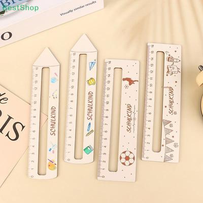 Wooden Ruler Reading Aid, Children's Learning Ruler With Different Patterns