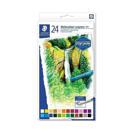 STAEDTLER Восковой карандаш 24 Цвета Акварельный Карандаш Дизайн Путешествие На Водной Основе 223 C24