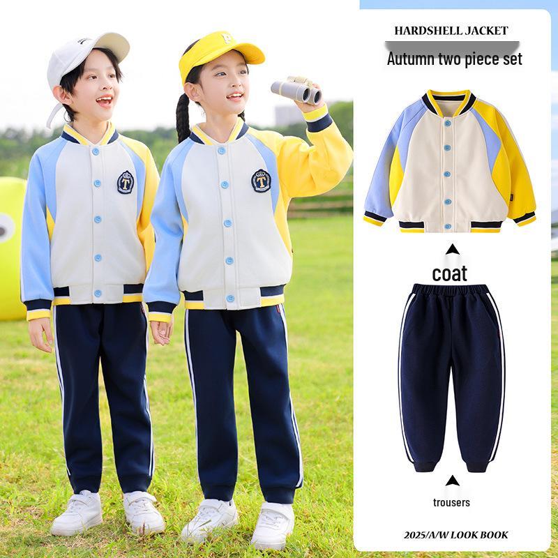 Frühlings- und Herbst-Kindergarten- und Grundschul-Sportuniform-Set
