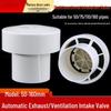 Soupape d'admission d'air automatique et tuyau de drainage en PVC avec aérateur anti-rats et chapeau de pluie 5075110