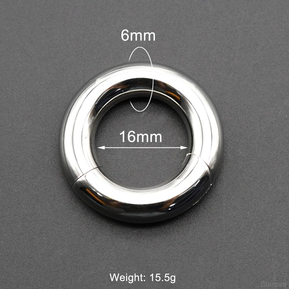 Glatte Scharnier-Segment-Creole aus Edelstahl 00G Große Größe Septum Clicker BCR PA Piercing Nasenring Ohrdehner Gewichte