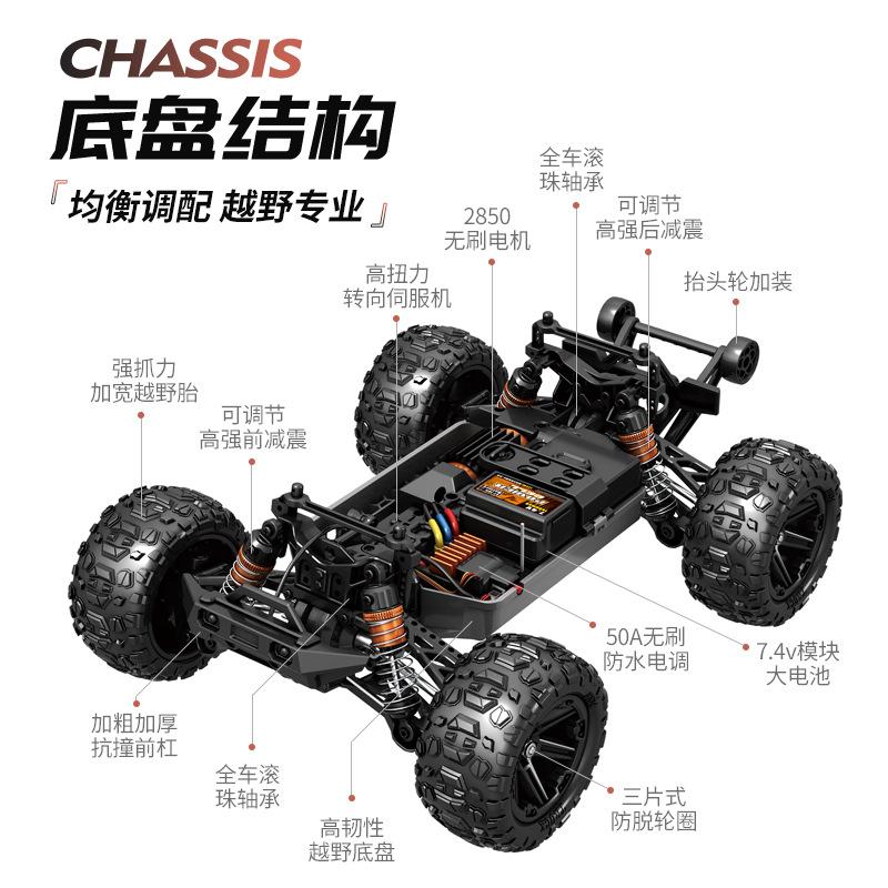 Allradantrieb Professionelles Renn-Hochgeschwindigkeitsauto Outdoor-Offroad-Kletterauto Spielzeug RC-Fernbedienungsauto