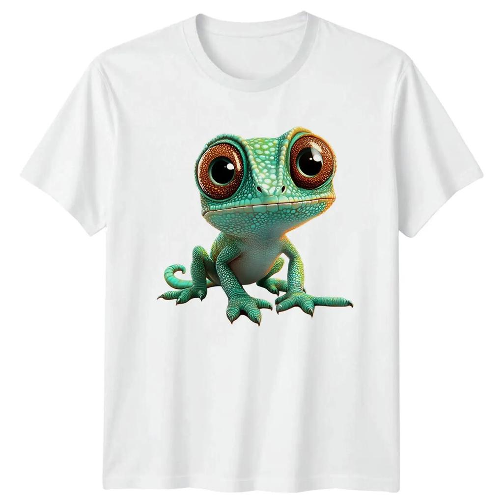 SEs ChamLeon Reptilien Tiere Herren T Shirt Daunisex Grafik Top Vintage Unisex Stretched Slightly Designer Clothes