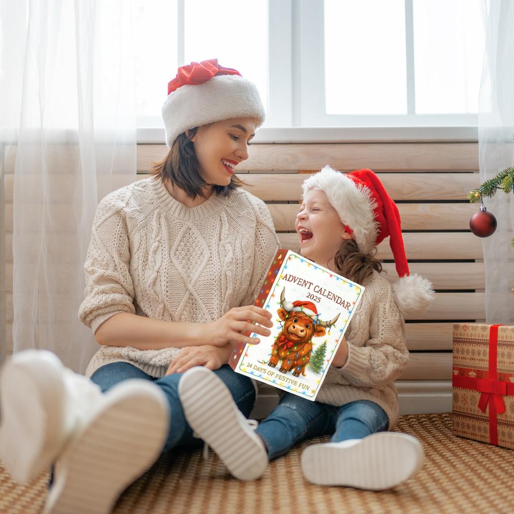 2D Plane+airplane Box +24PC+ Fitness Decoration Advent Christmas Countdown Box Calendar