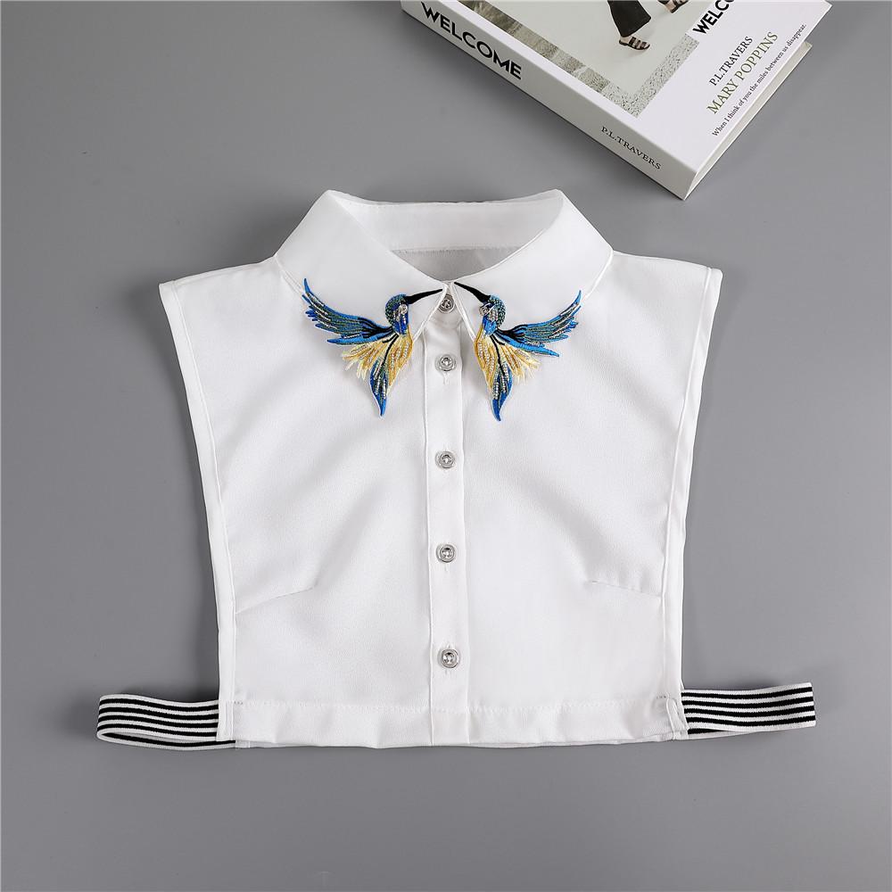 Korean Autumn Embroidered Flying Bird False Collar