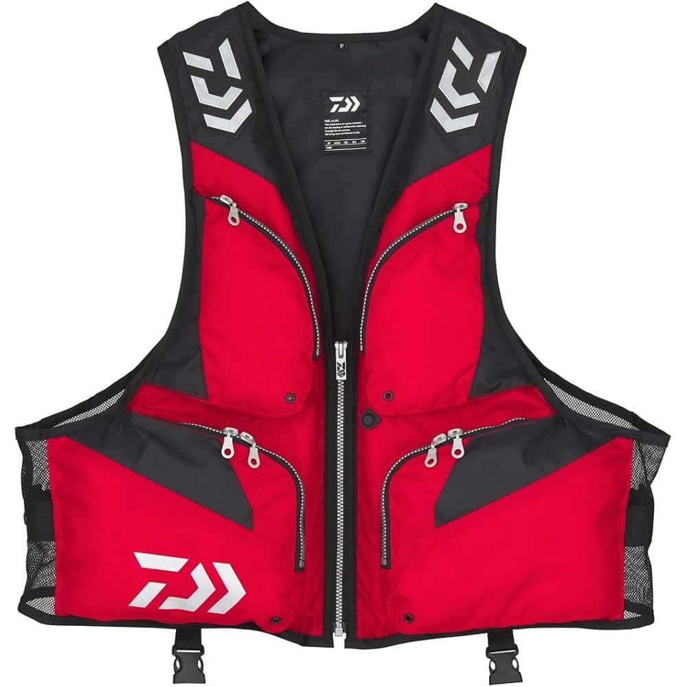 Daiwa DF-6324 Light Floating Vest Red Free Size