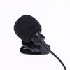Black Hands-free Condenser Clip-on Lapel Mic 1.5 Meters Mini Portable Lavalier Wired 3.5mm Microphone For Phone And Laptop