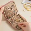 Elegant Multi Compartment Jewelry Box Portable Protective Travel Case for Luggage Travel Gift Idea Jewelry Storage Pouch