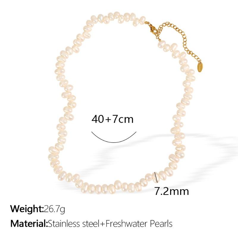 Meier Baroque freshwater pearl necklace - irregular beaded choker