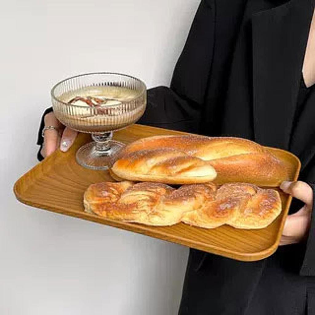 Serving Platter Breakfast Coffee Table Tray Multipurpose Cheese Board Modern Dessert Plate Rectangle