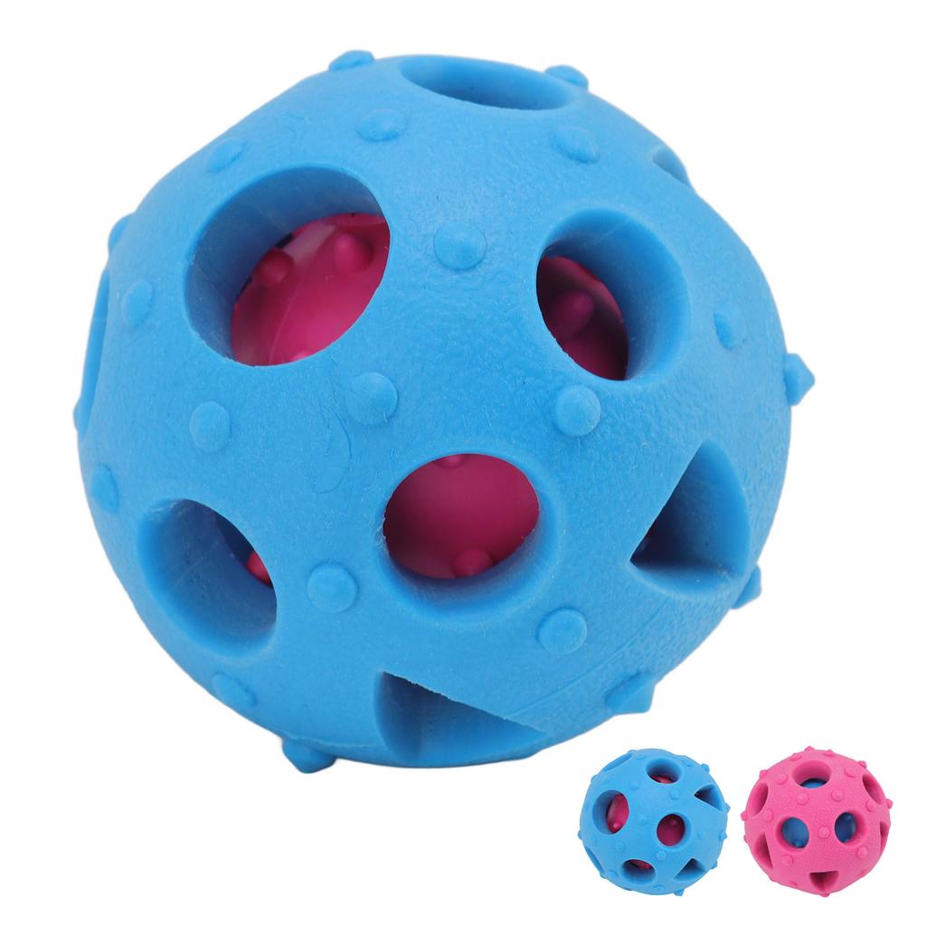 Puppy Food Dispensing Slow Feeder Interactive Dog Puzzle Chewing Ball Promote Digestion Toxic Gum Massage for Indoor