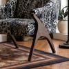Floor Wooden Chairs Single Sofa Green Art Leisure Chairs Comfy Arm Vanity Living Antique Poltrona Design Mid Century Furniture