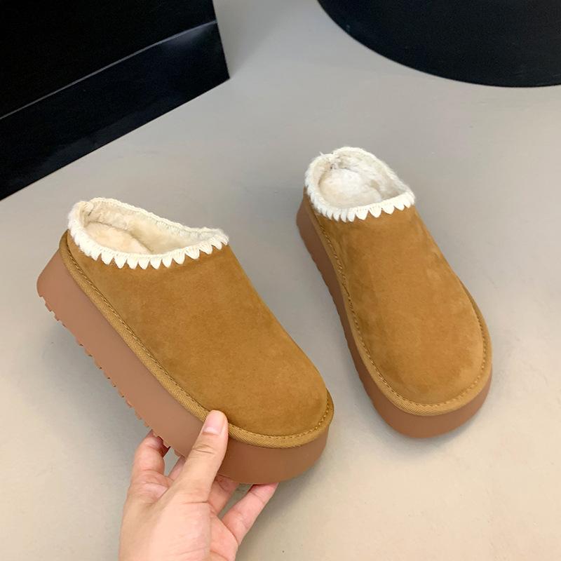 

Этнический стиль плетеные толстоподошвенные снежные хлопковые тапочки женские с внутренней платформой меховые интегрированные хлопковые ботинки тапочки воловья кожа шерсть велюр 40 верблюд