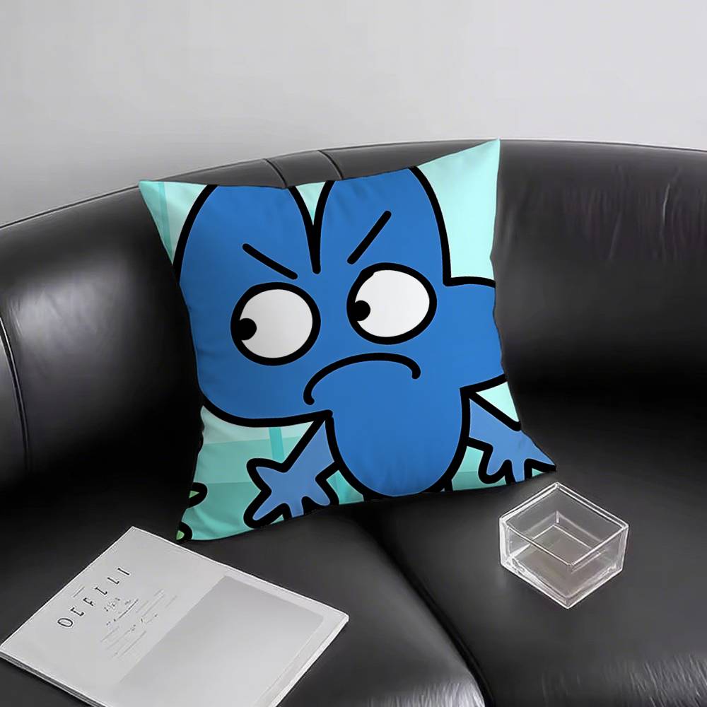 1 Stück Lustige Anime BFDI Kissenbezug Quadrat Schlafzimmer Sofa Freizeit Komfort Kissen Auto Wohnzimmer Heimdekoration