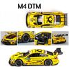 1/32 BMW M4 DTM Racing Car Model Toy Alloy Diecast with Sound Light Pull Back Model Car Collection Toys for Boys Holiday Gifts