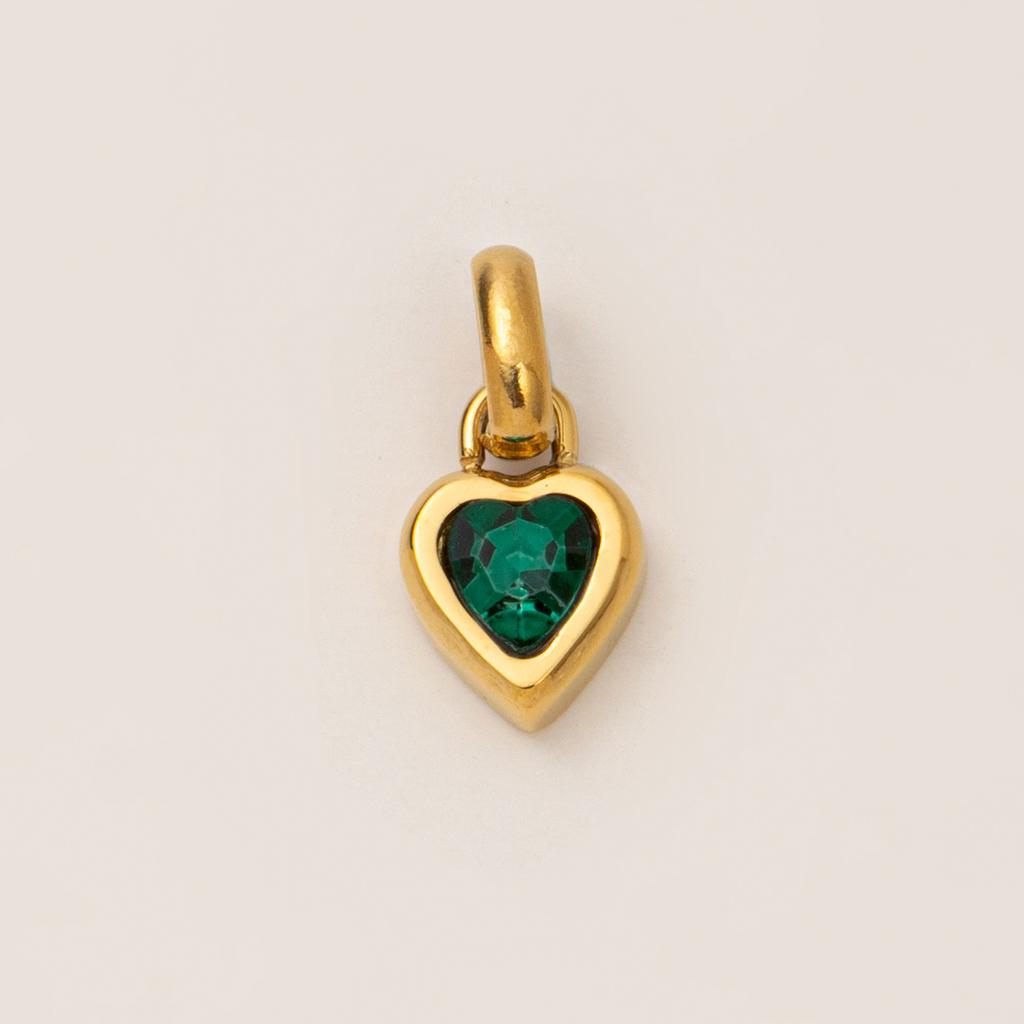 Titanium Steel Love Twelve Birthstone Diy Pendant Pendant Letter Name Family Gift Peach Heart Accessories Pendant