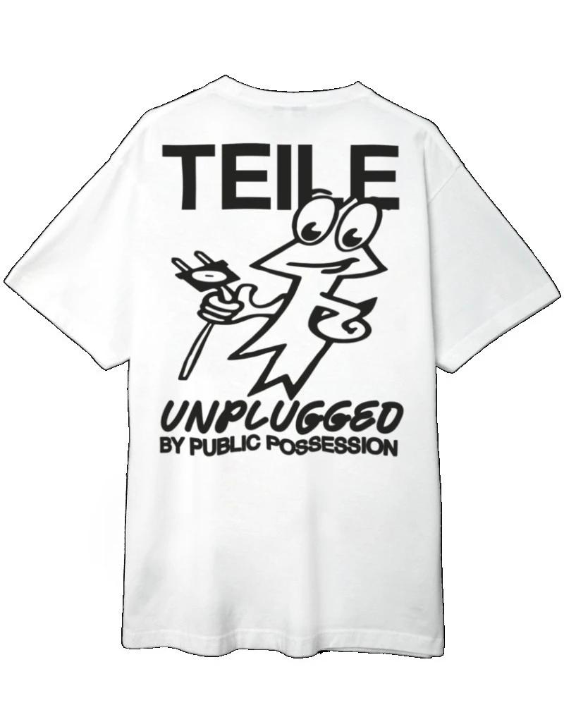 

2025 Men s T-shirt Women s TEILE X Public Possession T-shirt 100% Cotton Casual Retro Short Sleeved T-shirt Street Wear T-shirt S чёрный