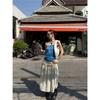Pure And Seductive Fishnet Knit Slim-fit Tube Top Vest