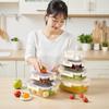 S SALIENT Glass Storage Pack and Dishwasher Set of Beige Heat-Resistant Containers, & Go, Microwave, Oven, Safe, 6,