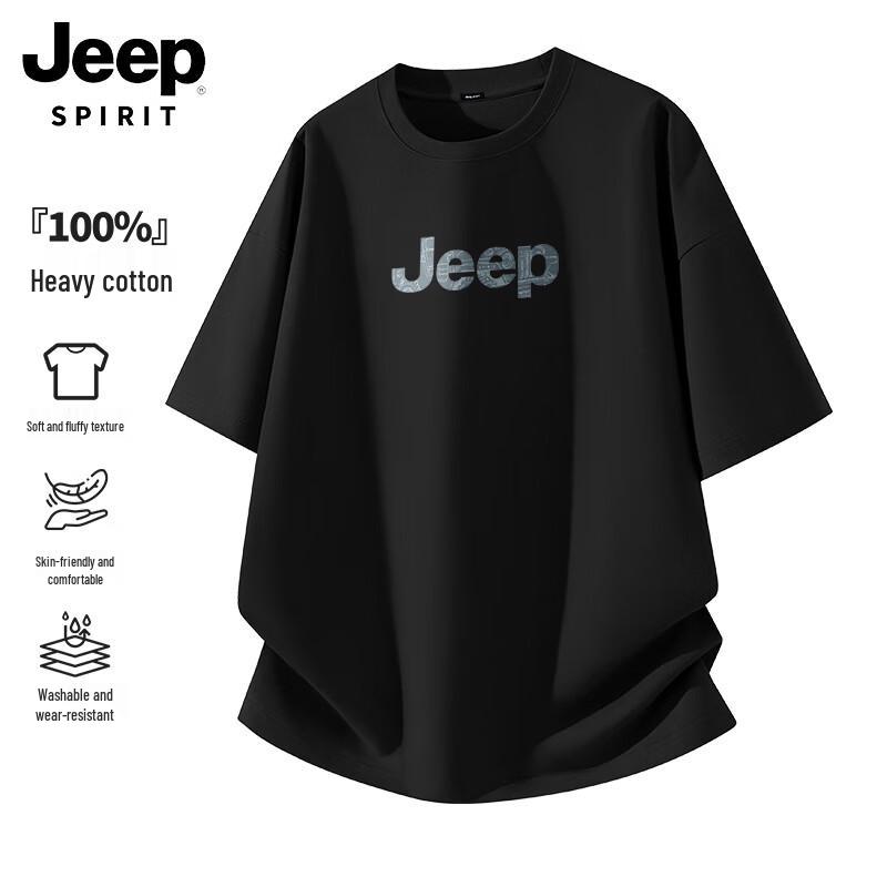 Jeep Spirit Men s Pure Cotton Graphic Tee M