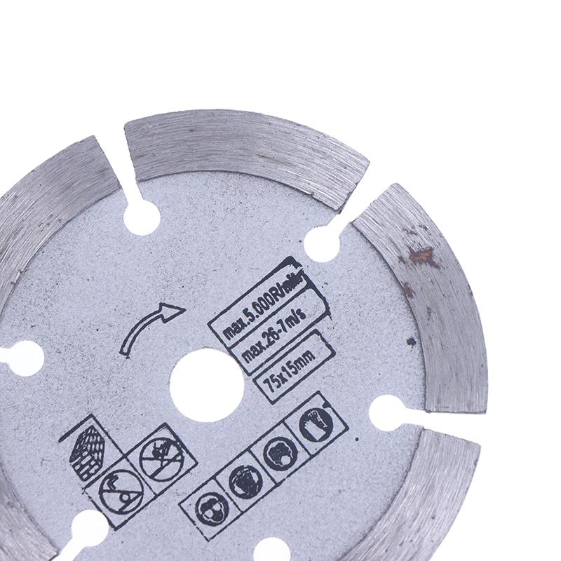 7Pcs 75mm Cutting Disc For Hole Angle 10mm Circular Saw Blade Sander Sanding Tool Tile Wood Metal Cutting Disc