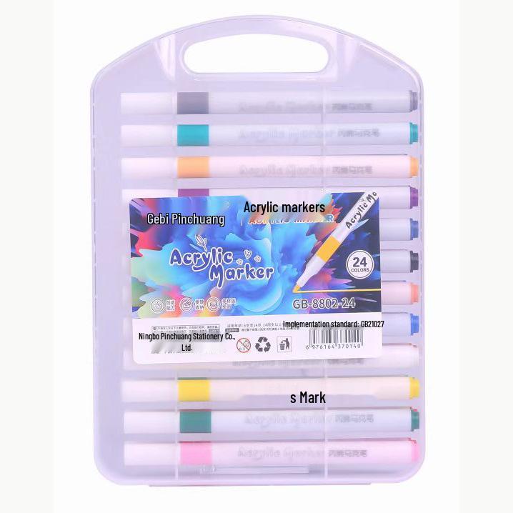 Akrylový fix s měkkým hrotem Black Box - Rychleschnoucí, Vrstvitelný, Nekrvácí, Ideální pro dětské DIY umění a graffiti malbu.