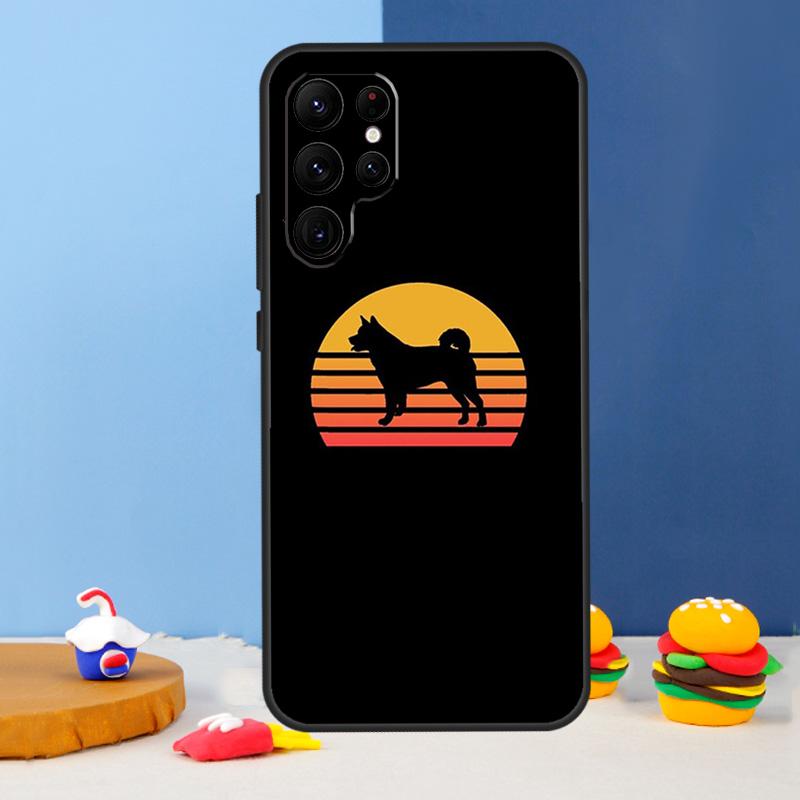 Animal Cartoon Akita Dog Phone Case For Samsung Galaxy S25 Ultra S9 S10 S20 S21 S22 Plus S23 FE S24 Ultra Cover Coque