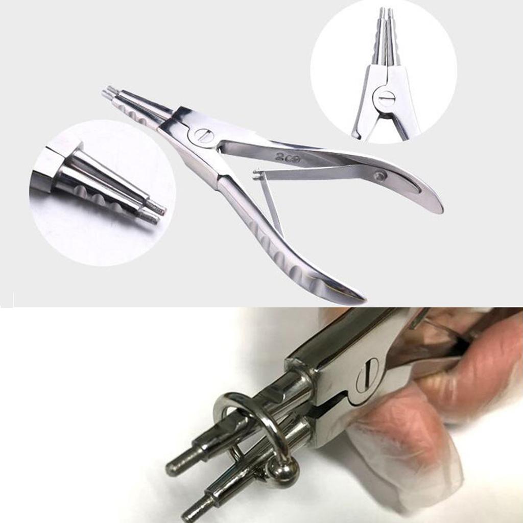 Stainless Steel Piercing Plier Professional Rings Opening Tool Closing Plier Jewelry Body Nose Ear Lip Rings Puncture
